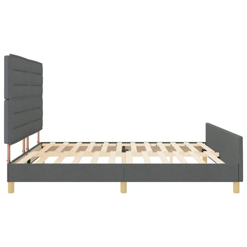 Lovos rėmas su galvūgalio Tamsiai pilka 200 x 200 cm audinys