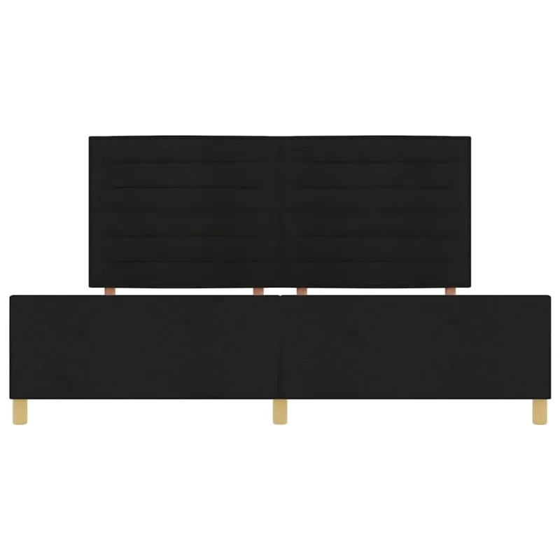 Lovos rėmas su galvūgalio Juoda 200 x 200 cm audinys