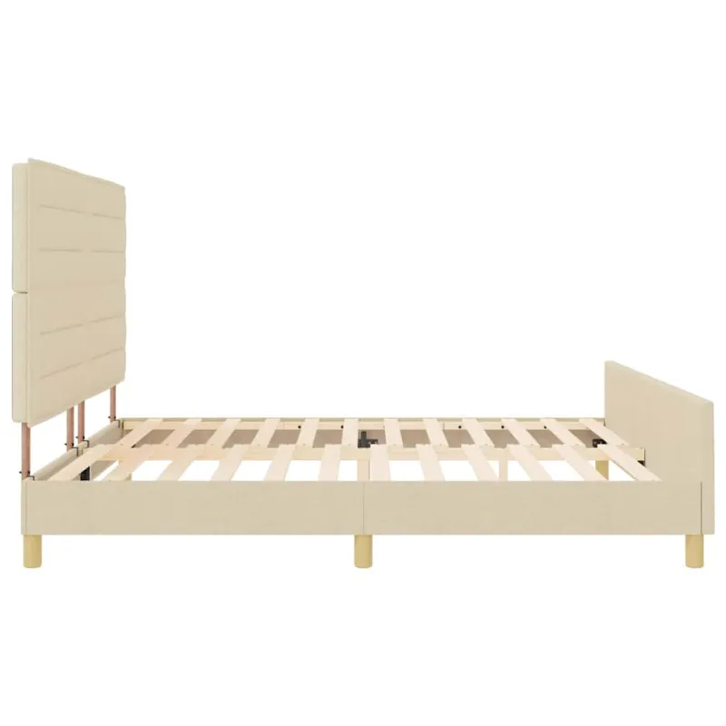 Lovos rėmas su galvūgalio Kreminė 200 x 200 cm audinys