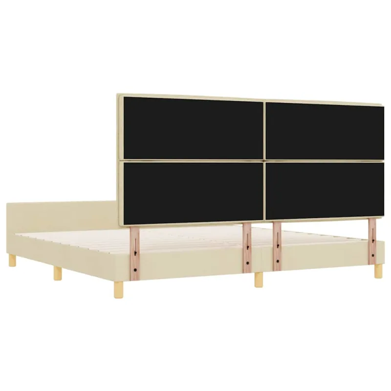 Lovos rėmas su galvūgalio Kreminė 200 x 200 cm audinys