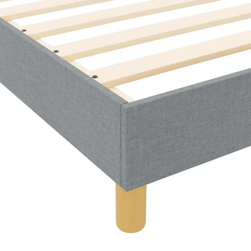 Lovos rėmas su galvūgalio Šviesiai pilka 90 x 200 cm audinys