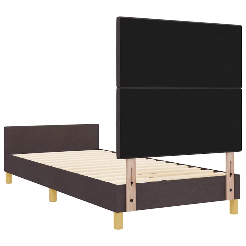 Lovos rėmas su galvūgalio Tamsiai ruda 90 x 200 cm audinys