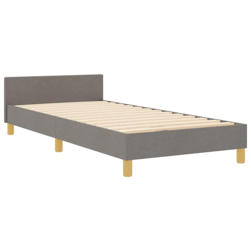 Lovos rėmas su galvūgalio Taupe 90 x 200 cm audinys