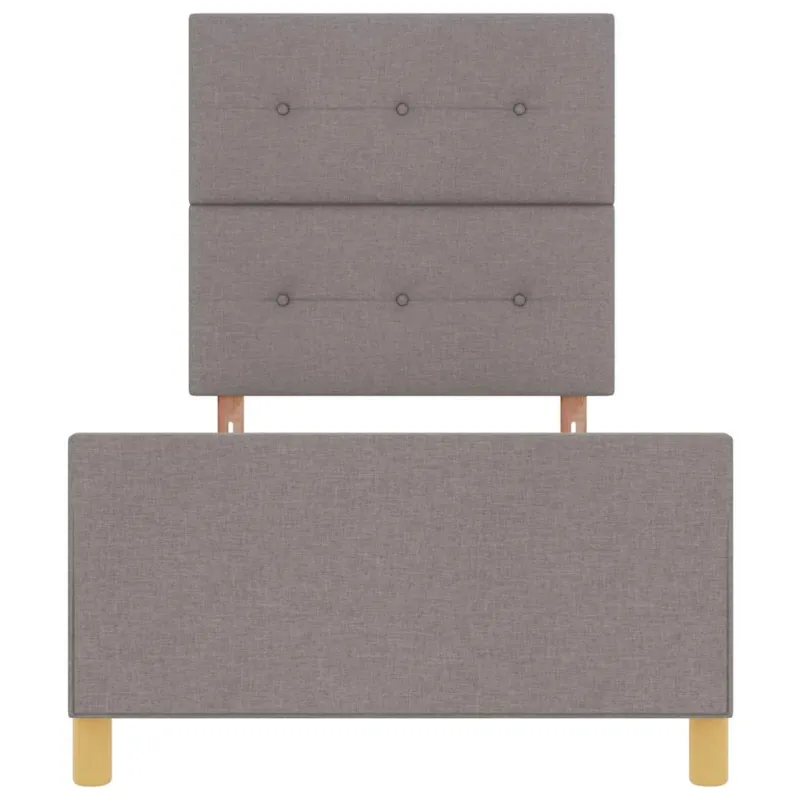 Lovos rėmas su galvūgalio Taupe 100 x 200 cm audinys