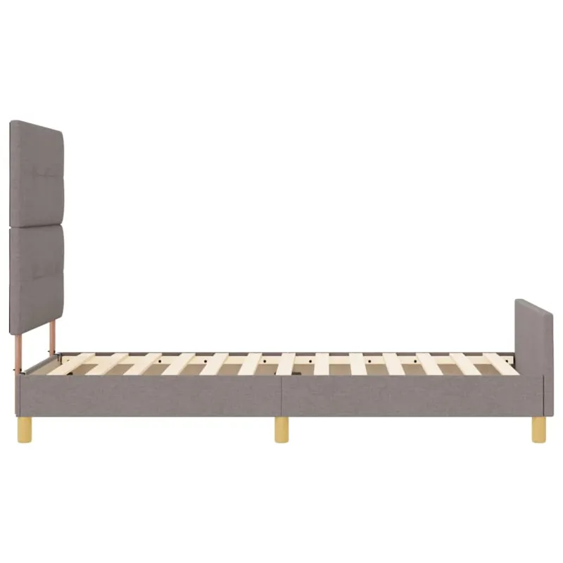 Lovos rėmas su galvūgalio Taupe 100 x 200 cm audinys