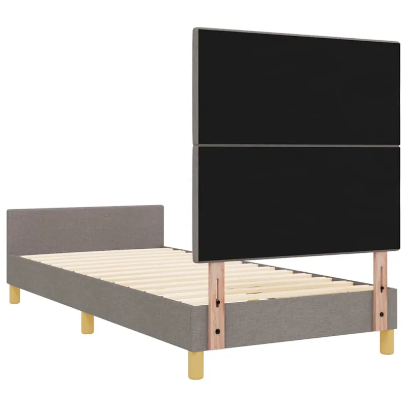 Lovos rėmas su galvūgalio Taupe 100 x 200 cm audinys