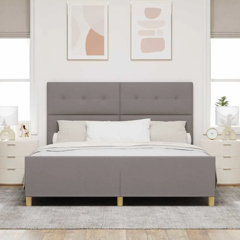 Lovos rėmas su galvūgalio Tortora 180 x 200 cm audinys