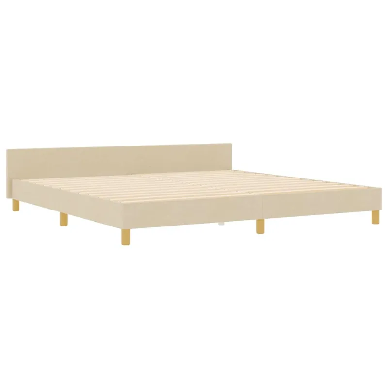 Lovos rėmas su galvūgalio Kreminė 200 x 200 cm audinys