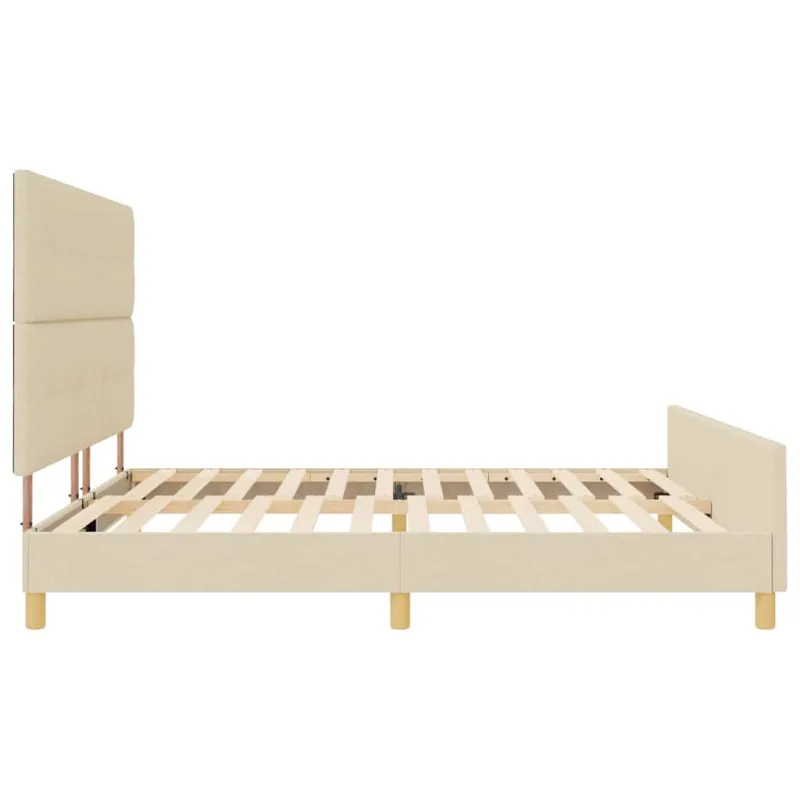 Lovos rėmas su galvūgalio Kreminė 200 x 200 cm audinys