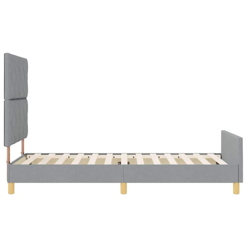 Lovos rėmas su galvūgalio Šviesiai pilka 100 x 200 cm audinys