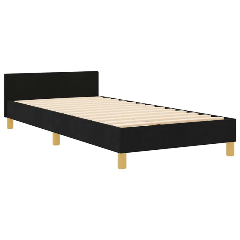 Lovos rėmas su galvūgalio Juoda 100 x 200 cm audinys