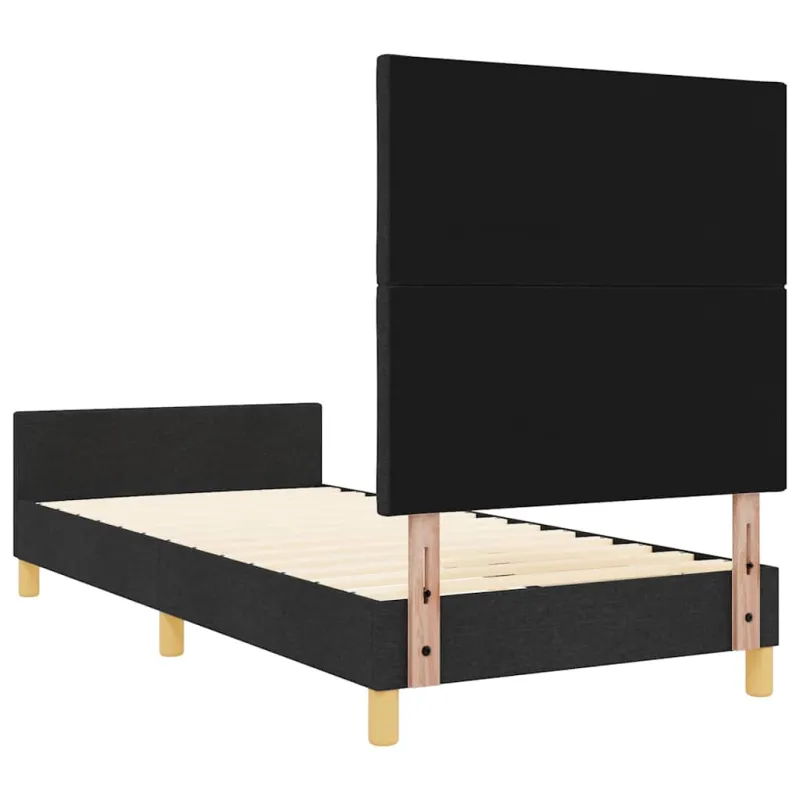 Lovos rėmas su galvūgalio Juoda 100 x 200 cm audinys