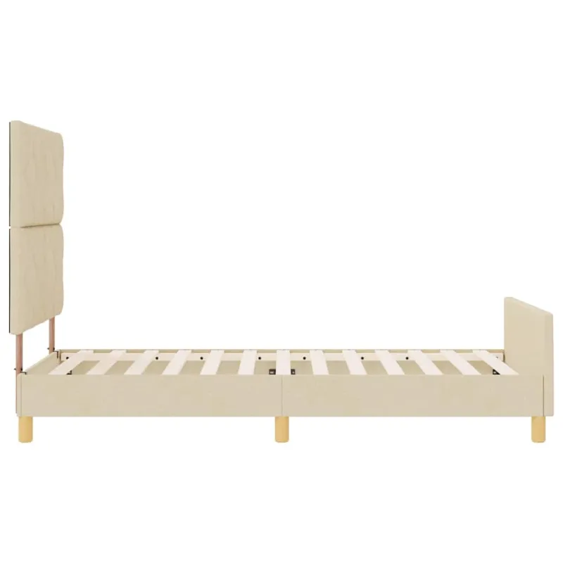 Lovos rėmas su galvūgalio Kreminė 100 x 200 cm audinys