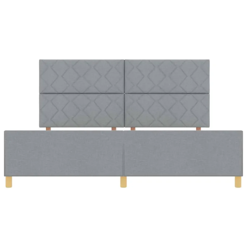 Lovos rėmas su galvūgalio Šviesiai pilka 200 x 200 cm audinys