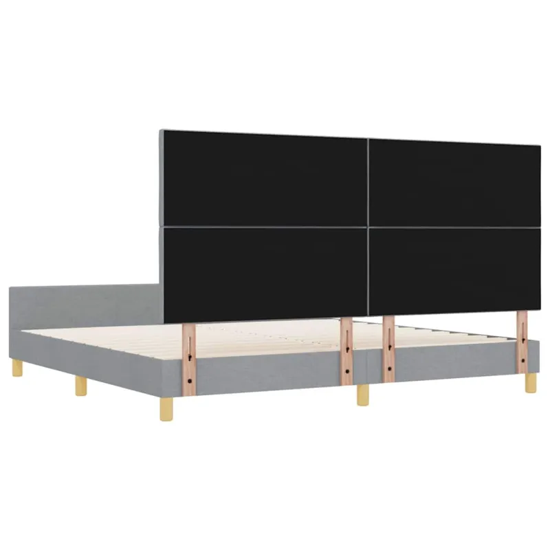 Lovos rėmas su galvūgalio Šviesiai pilka 200 x 200 cm audinys