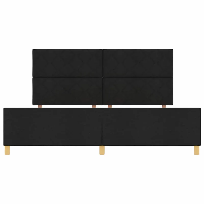 Lovos rėmas su galvūgalio Juoda 200 x 200 cm audinys