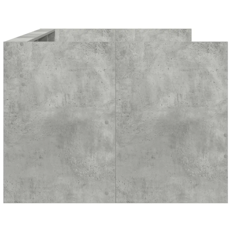 Dienos lova su stalčių Pilka 90 x 200 cm Apdirbta mediena
