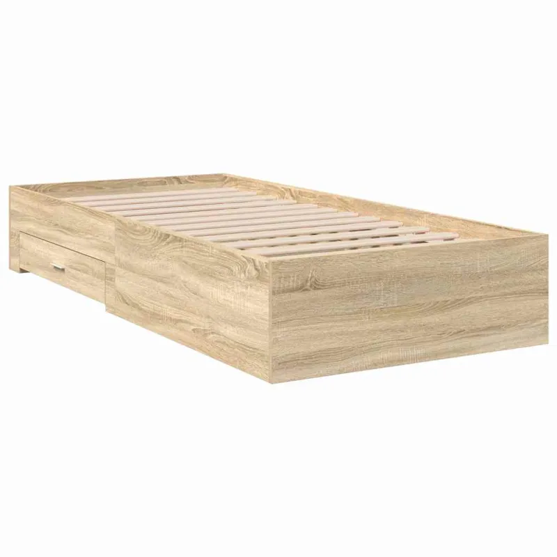 Lovos rėmas su stalčių Ruda 90 x 190 cm Apdirbta mediena
