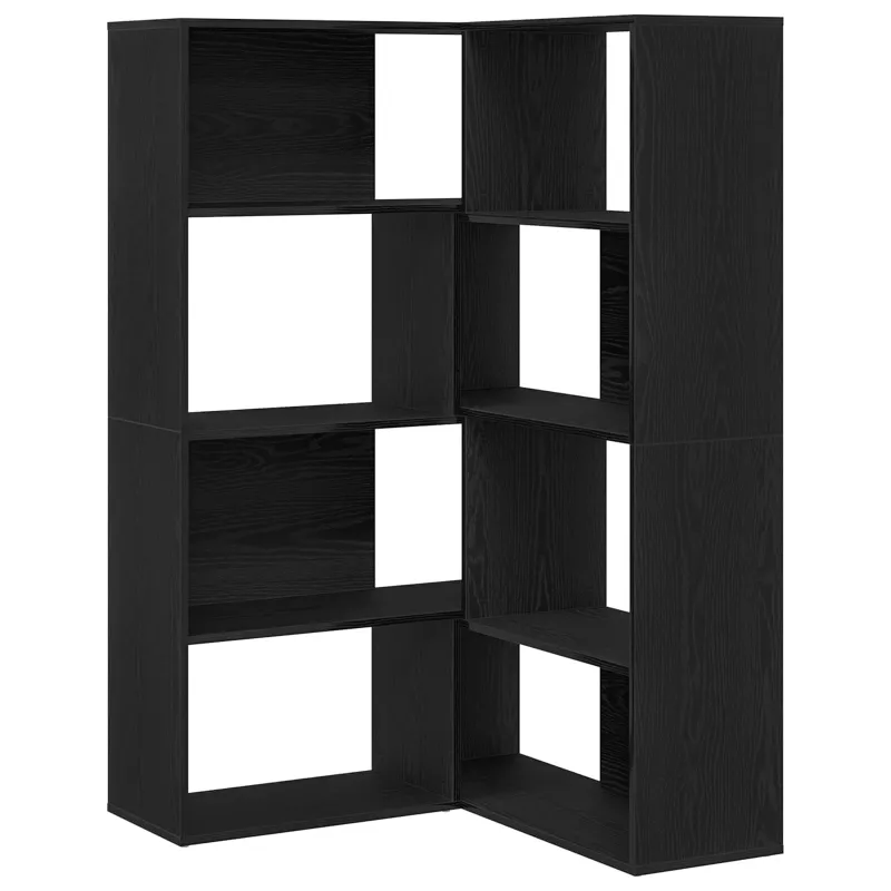Spinta 2 pcs Juodas ąžuolas 85 x 85 x 140 cm Apdirbta mediena