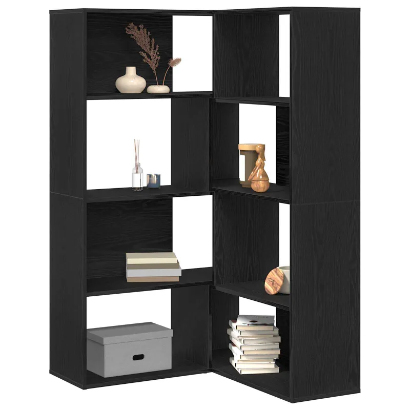 Spinta 2 pcs Juodas ąžuolas 85 x 85 x 140 cm Apdirbta mediena