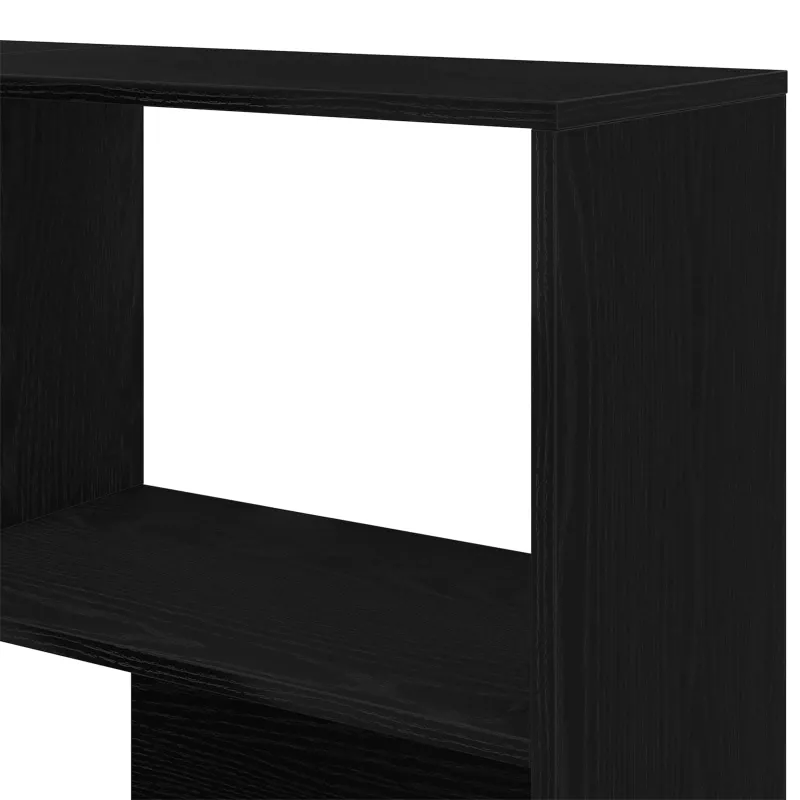 Spinta 2 pcs Juodas ąžuolas 85 x 85 x 140 cm Apdirbta mediena