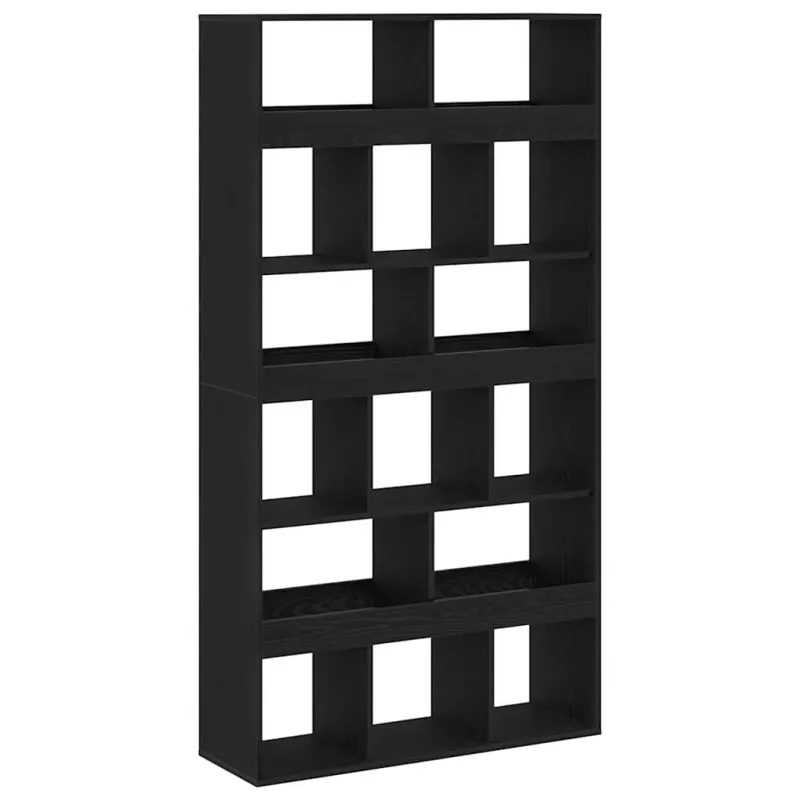 Knygų spinta 2 pcs Juodas ąžuolas 100 x 33 x 93.75 cm