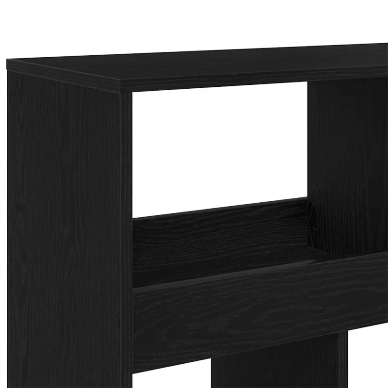 Knygų spinta 2 pcs Juodas ąžuolas 100 x 33 x 93.75 cm