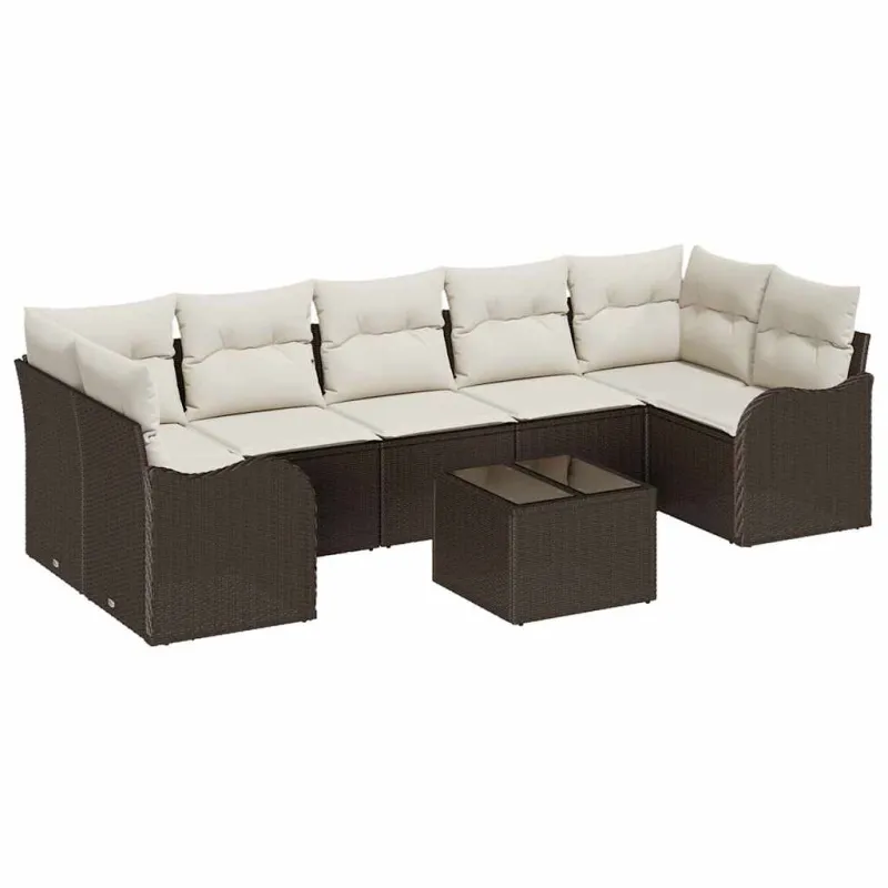 Sodo Sofų Rinkinys Ruda 55 x 55 x 37 cm poliratanas