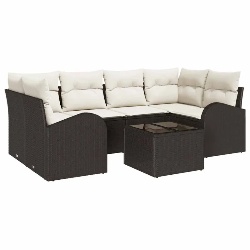 Sodo Sofų Rinkinys Ruda 55 x 55 x 37 cm poliratanas