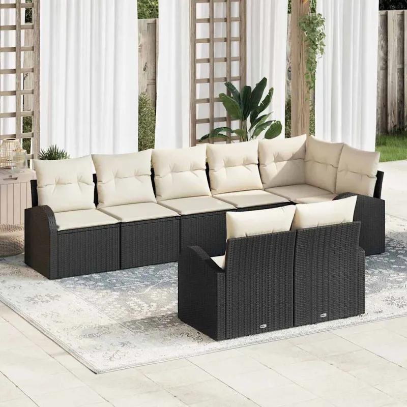 Sodo Sofų Rinkinys 8 pcs poliratanas