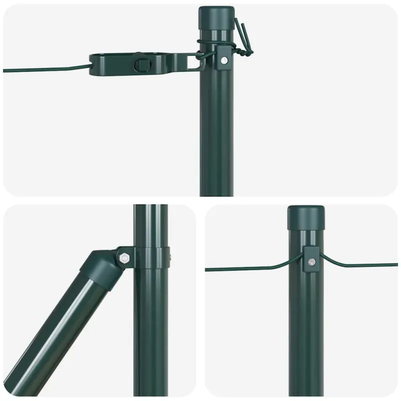 Įmontuotas tvoros stulpas 52 pcs Žalia