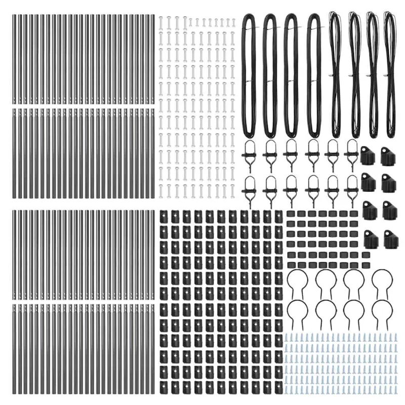 Įmontuotas tvoros stulpas 52 pcs Pilka