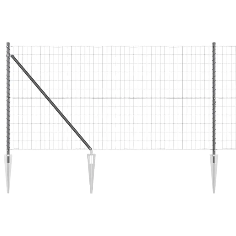 Suvirintas vielinis tvoras su smailiais galais 10 x 1 m (P x A)