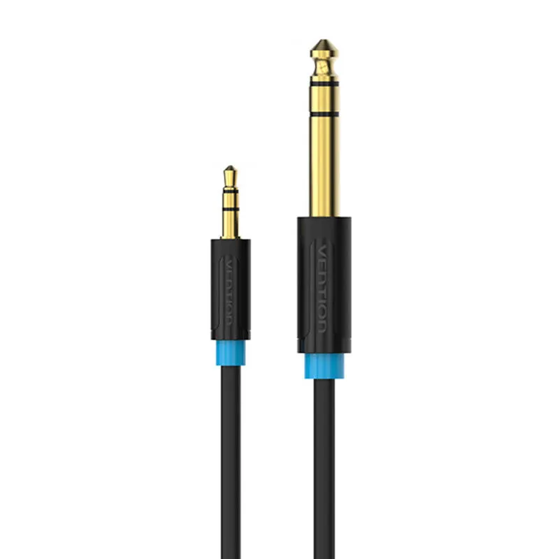Audio Cable TRS 3.5mm to 6.35mm Vention BABBG 1,5m, Black universal