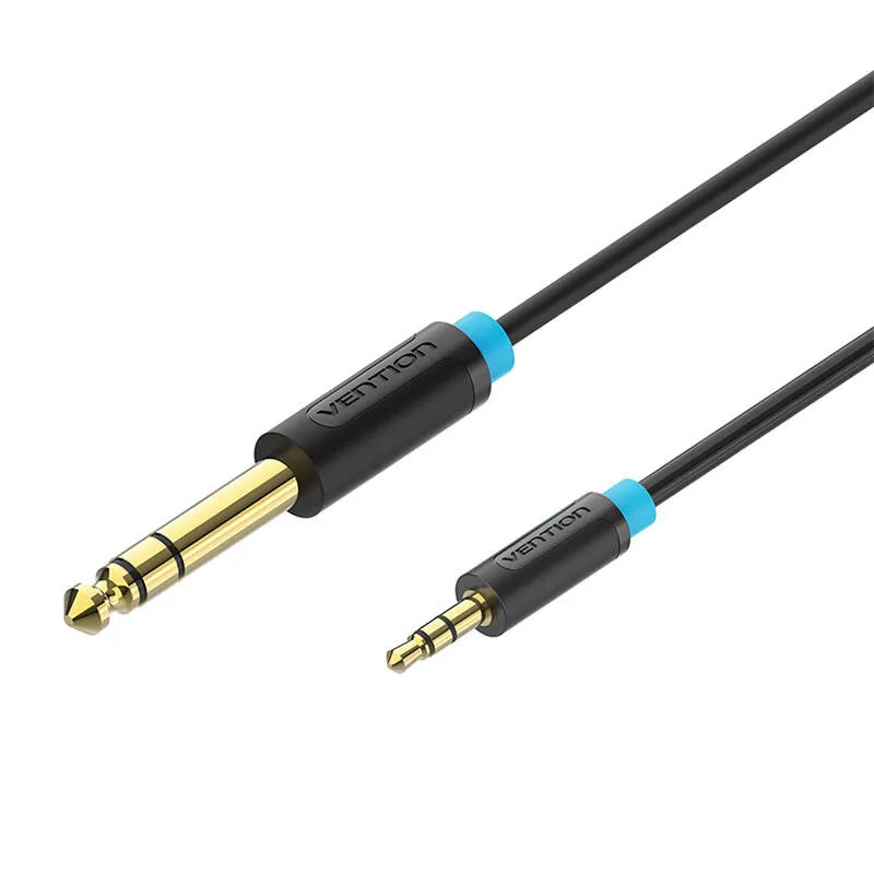 Audio Cable TRS 3.5mm to 6.35mm Vention BABBG 1,5m, Black universal