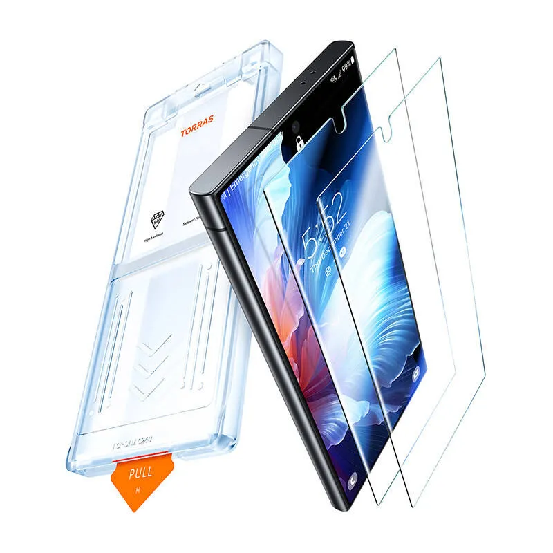 Tempered glass for Samsung S24 Torras Install Master universal