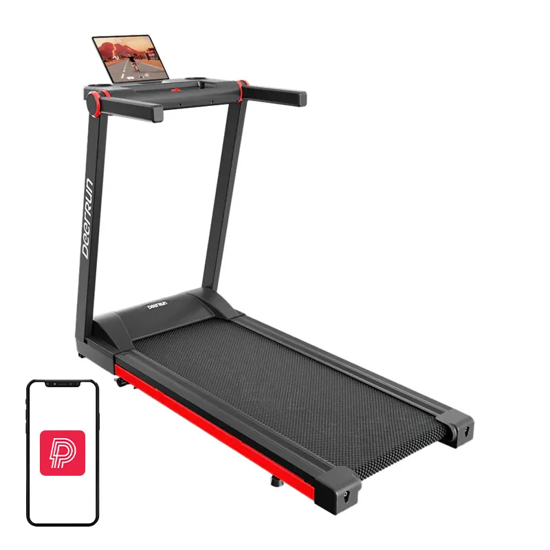 DeerRun A1 Pro Foldable Electric Treadmill (Black and Red) universal