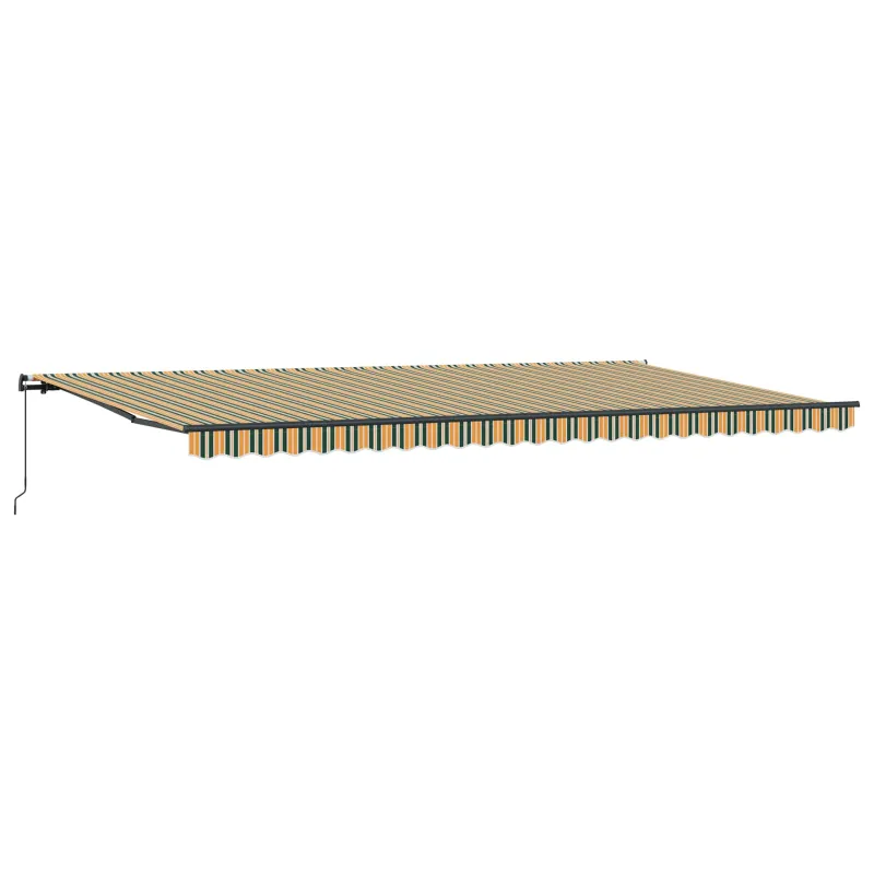 Ištraukiama markizė Žalia ir geltona 600 × 300 cm