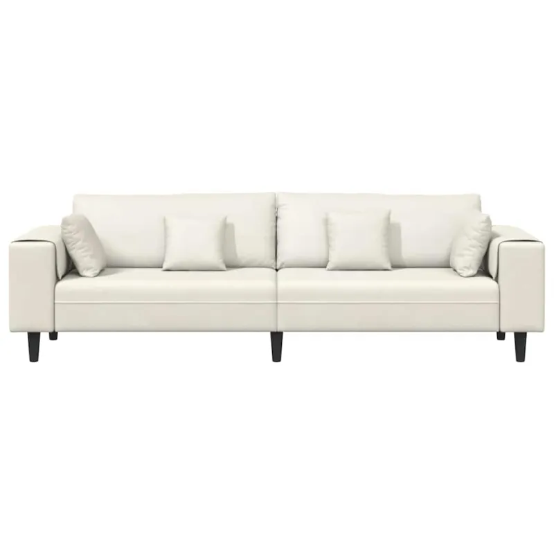 Sofa Kreminė 250 x 77 x 76 cm Aksomas