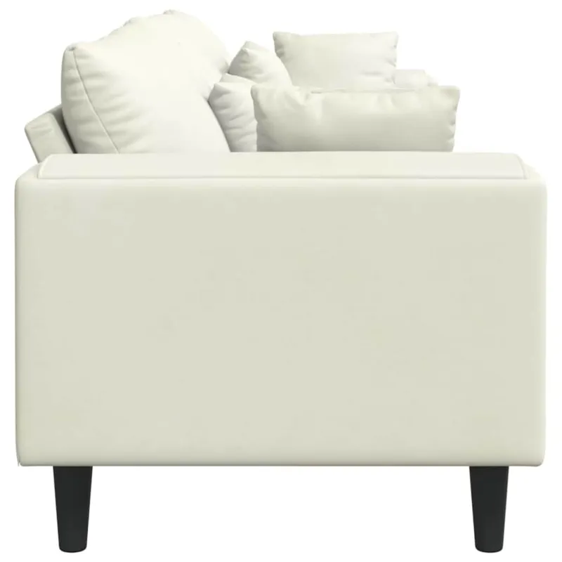 Sofa Kreminė 250 x 77 x 76 cm Aksomas