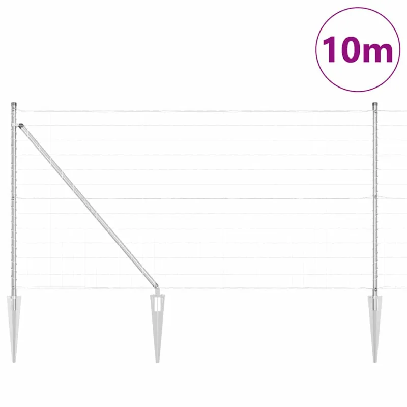 Suvirintas vielinis tvoras su smailiais galais 10 x 1 m (P x A)