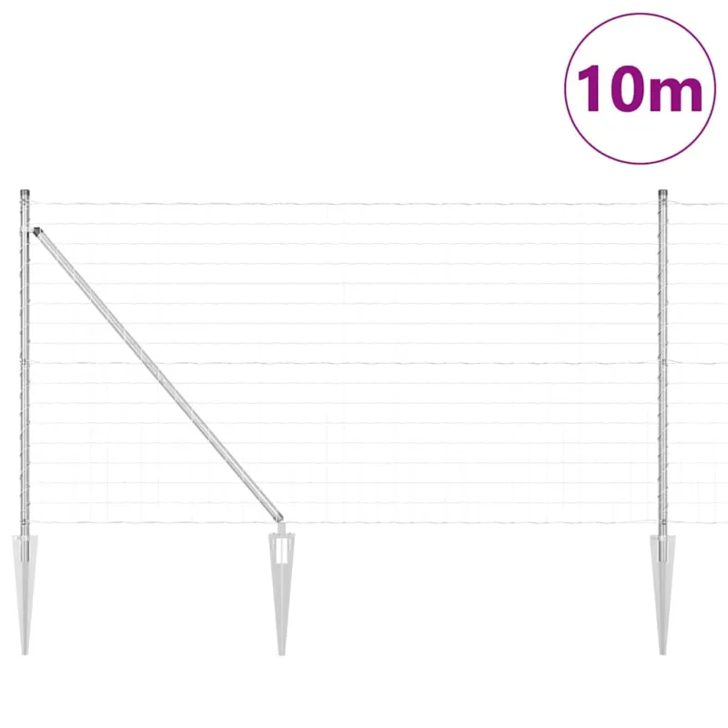 Suvirintas vielinis tvoras su smailiais galais 10 x 1 m (P x A)