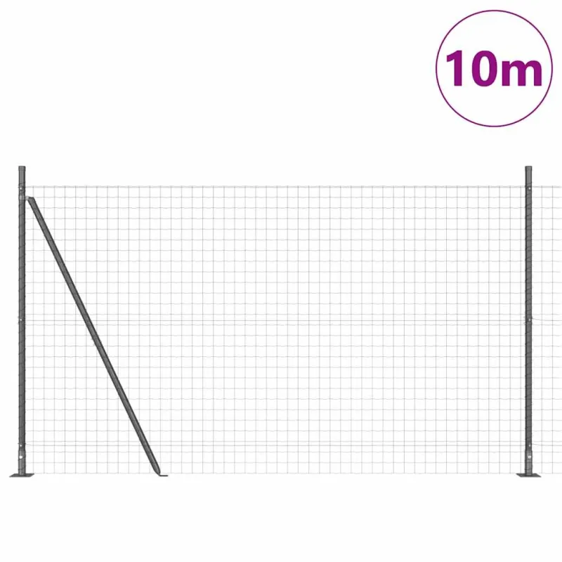 Suvirinta vielos tvora su betono baze 10 x 1,5 m (P x A)