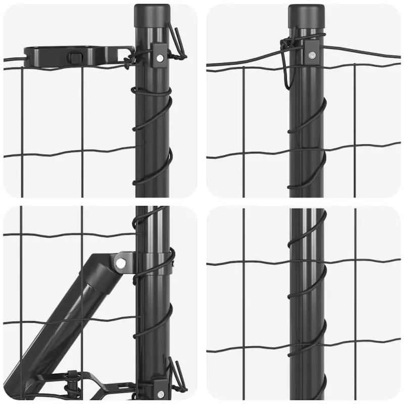 Suvirinta vielos tvora su betono baze 25 x 0,6 m (W x H)