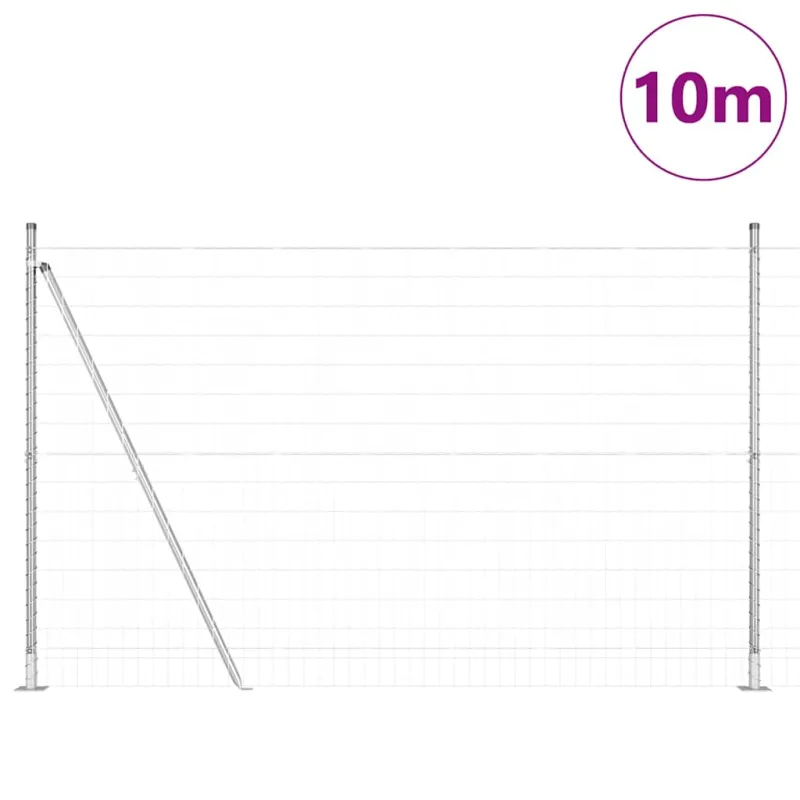 Suvirinta vielos tvora su betono baze 10 x 1,4 m (P x A)