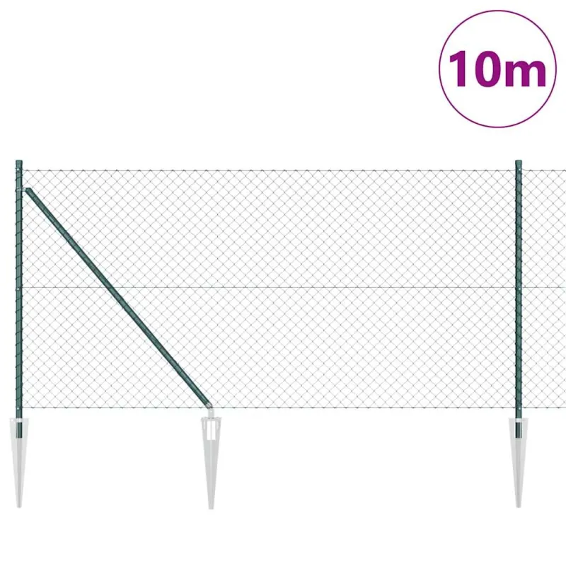 Suvirintas vielinis tvoras su smailiais galais 10 x 1 m (P x A)