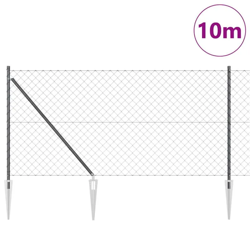 Suvirintas vielinis tvoras su smailiais galais 10 x 1 m (P x A)