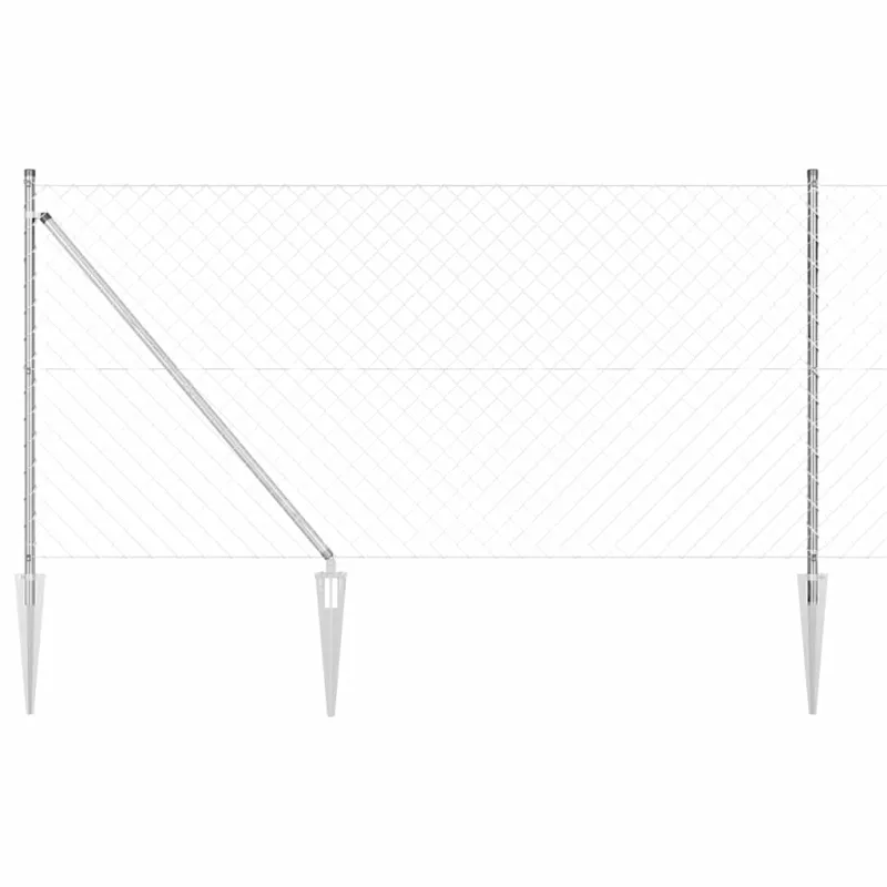 Suvirintas vielinis tvoras su smailiais galais 10 x 1 m (P x A)