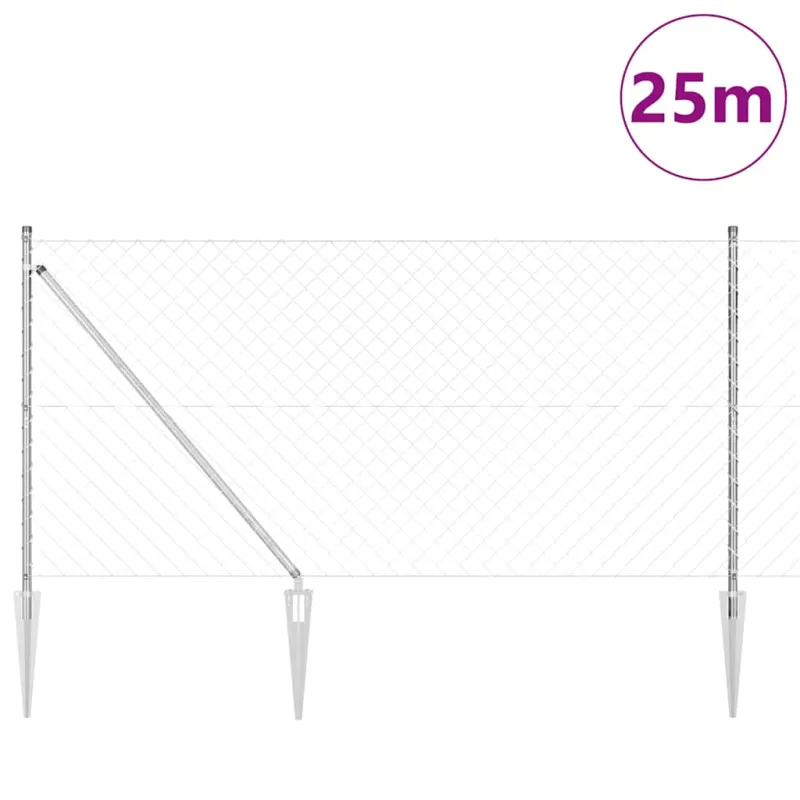 Suvirintas vielinis tvoras su smailiais galais
