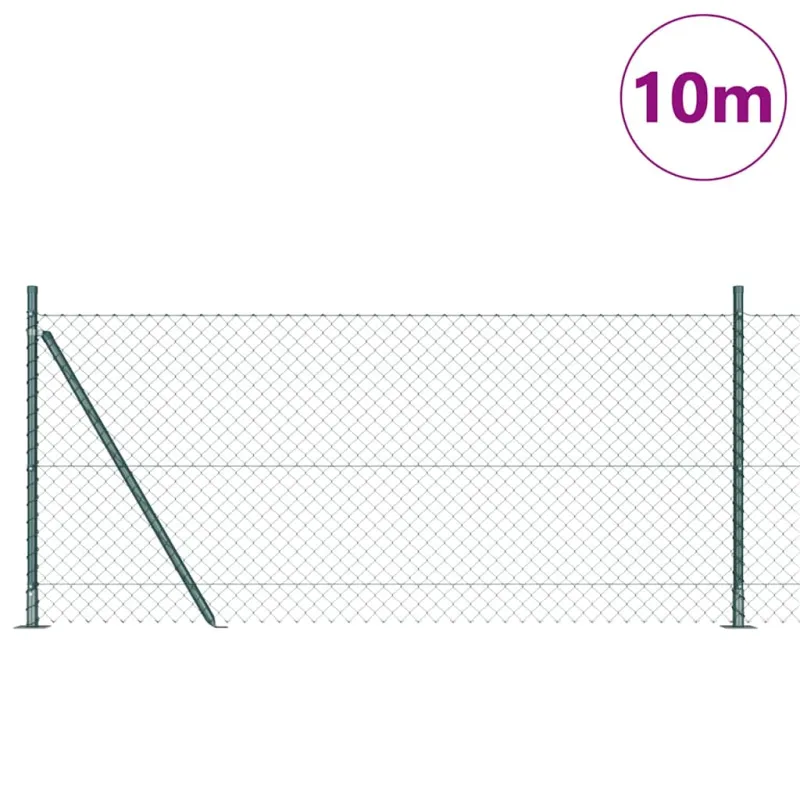Suvirinta vielos tvora su betono baze 10 x 0,8 m (P x A)